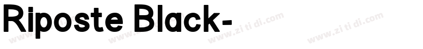 Riposte Black字体转换 Riposte Black字体转换